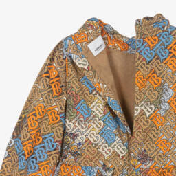 Burberry-فستان بيج بشعار للبنات المراهقات | Childrensalon Outlet