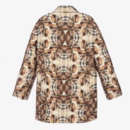 بربري-معطف تينز بناتي صوف لون بيج | Childrensalon Outlet