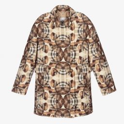 بربري-معطف تينز بناتي صوف لون بيج | Childrensalon Outlet