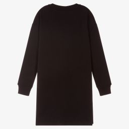 Burberry-Черное хлопковое платье для девочек-подростков | Childrensalon Outlet