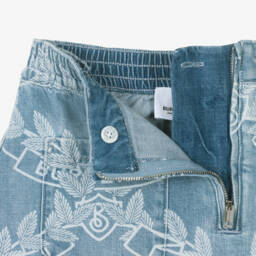 Burberry-Подростковая джинсовая юбка с дубовыми листьями для девочек | Childrensalon Outlet