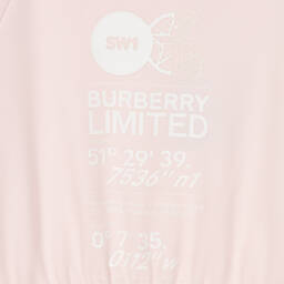 Burberry-Teen Girls Pale Pink Jersey Dress | Childrensalon Outlet