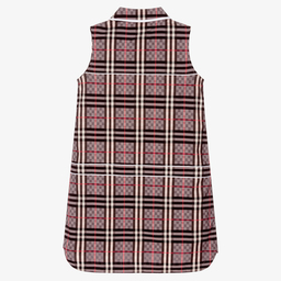 Burberry-Розовое платье в клетку для девочек-подростков | Childrensalon Outlet