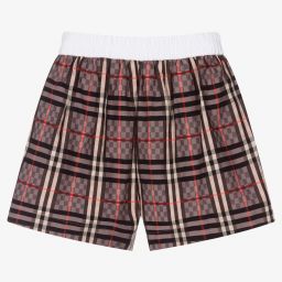 Burberry-Розовые шорты в клетку для девочек-подростков | Childrensalon Outlet