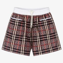 Burberry-Розовые шорты в клетку для девочек-подростков | Childrensalon Outlet