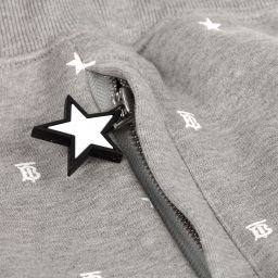 Burberry-Teen Grey Logo Joggers | Childrensalon Outlet