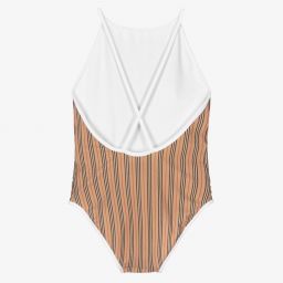 Burberry-Купальник в микрополоску для подростков | Childrensalon Outlet