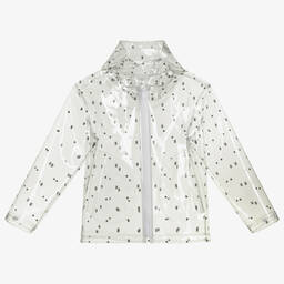 Burberry-Teen Transparent Logo Raincoat | Childrensalon Outlet