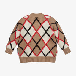 Burberry- Wool & Cashmere Baby Cardigan | Childrensalon Outlet