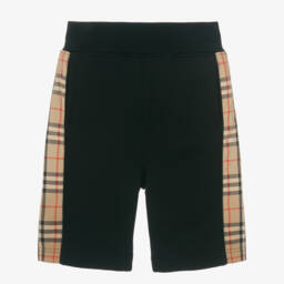 Burberry-شورت قطني بنقشة مربعات للفتيان | Childrensalon Outlet