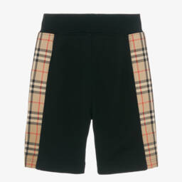 Burberry-شورت قطني بنقشة مربعات للفتيان | Childrensalon Outlet