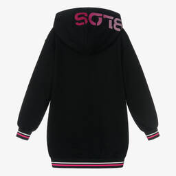 Burberry-Black Hooded Sweatshirt Dress | Childrensalon Outlet