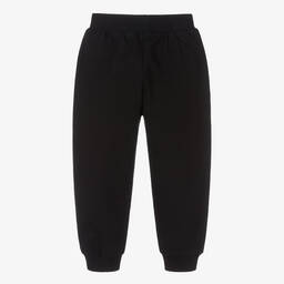 Burberry-Girls Black Cotton Logo Joggers | Childrensalon Outlet