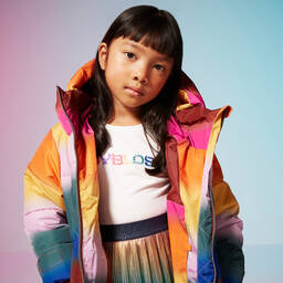 Burberry-Girls Ivory Cotton Logo Top | Childrensalon Outlet