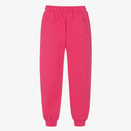 Burberry-Girls Pink Cotton Joggers | Childrensalon Outlet