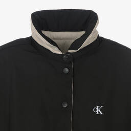 كالفين كلاين-جاكيت بوجهين لون بيج وأسود | Childrensalon Outlet