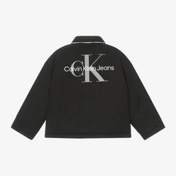 كالفين كلاين-جاكيت بوجهين لون بيج وأسود | Childrensalon Outlet