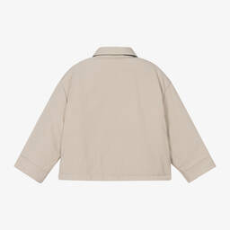 كالفين كلاين-جاكيت بوجهين لون بيج وأسود | Childrensalon Outlet