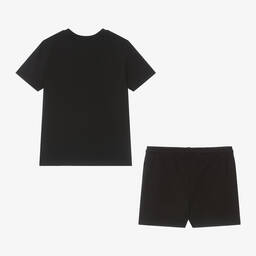 Calvin Klein-بيجاما قطن جيرسي لون أسود | Childrensalon Outlet