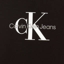 Calvin Klein Jeans-Black Logo Cotton Tracksuit | Childrensalon Outlet