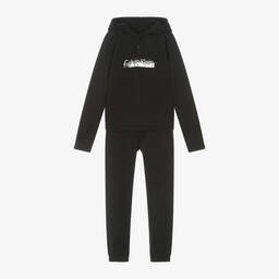 Calvin Klein-Черный спортивный костюм из органического хлопка | Childrensalon Outlet