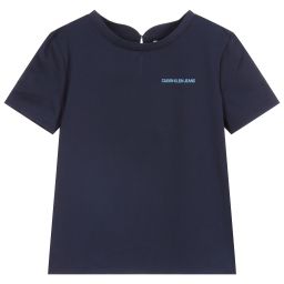 Calvin Klein Джинсы-Blue Cotton & Modal T-Shirt | Childrensalon Outlet