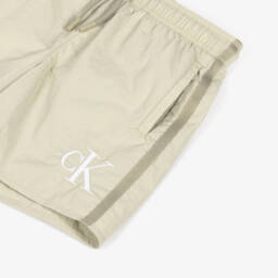 Calvin Klein-Бежевые плавки-шорты на шнурке для мальчиков | Childrensalon Outlet