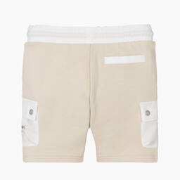 Calvin Klein Jeans-Boys Beige & Ivory Shorts | Childrensalon Outlet