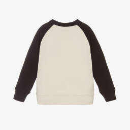 Calvin Klein-Boys Beige & Noir Knit Top | Childrensalon Outlet