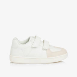 Calvin Klein-حذاء رياضي بيج للأولاد بإغلاق فيلكرو | Childrensalon Outlet