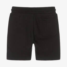 Calvin Klein Jeans-Boys Black Cotton Jersey Logo Shorts | Childrensalon Outlet