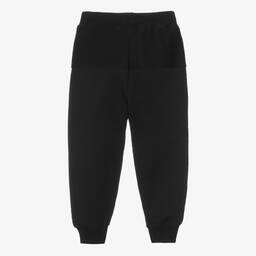 Calvin Klein-Boys Black Cotton Joggers | Childrensalon Outlet