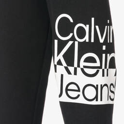 Calvin Klein Джинсы-Черные хлопковые джоггеры | Childrensalon Outlet