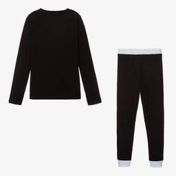 Calvin Klein-Boys Black Cotton Pyjamas | Childrensalon Outlet