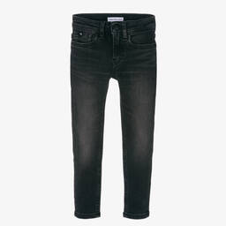 Calvin Klein-Boys Black Denim Skinny Jeans | Childrensalon Outlet
