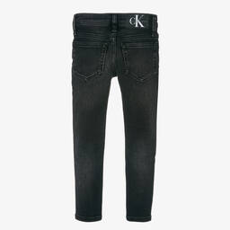Calvin Klein-Boys Black Denim Skinny Jeans | Childrensalon Outlet