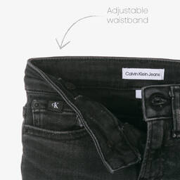 Calvin Klein-Boys Black Denim Skinny Jeans | Childrensalon Outlet