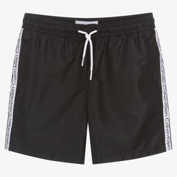 Black calvin klein swim shorts cheap