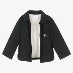 كالفين كلاين-جاكيت أطفال ولادي مبطن لون أسود | Childrensalon Outlet