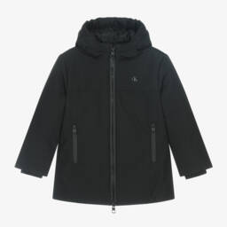 Calvin Klein-Boys Black Quilted Jacket | Childrensalon Outlet