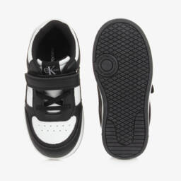 Calvin Klein-Boys Black & White Logo Trainers | Childrensalon Outlet