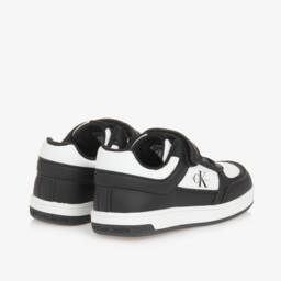 Calvin Klein-Boys Black & White Logo Trainers | Childrensalon Outlet