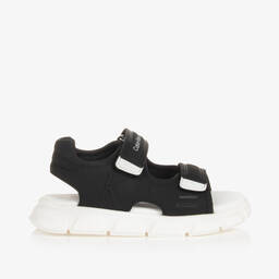 Calvin Klein-Boys Black & White Sandals | Childrensalon Outlet