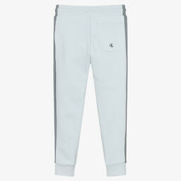Calvin Klein Jeans-Boys Blue & Grey Logo Joggers | Childrensalon Outlet