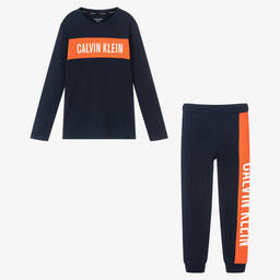 Calvin Klein-Синяя пижама для мальчиков | Childrensalon Outlet