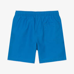 Calvin Klein-Boys Blue Logo Swim Shorts | Childrensalon Outlet