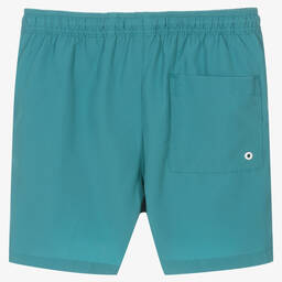 كالفين كلاين-Boys Blue Logo Swim Shorts | Childrensalon Outlet