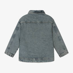 Calvin Klein-جاكيت قطن دنيم لون أزرق للأولاد | Childrensalon Outlet