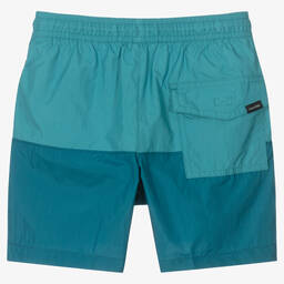 Calvin Klein-Boys Blue Swim Shorts | Childrensalon Outlet