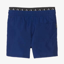Calvin Klein-Boys Blue Swim Shorts | Childrensalon Outlet